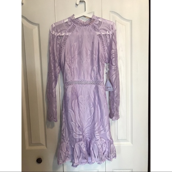 ASOS Love Triangle Contrast Lace Dress - Picture 3 of 4